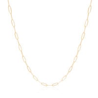 Gargantilha Longa Elos 3 mm Banhado a Ouro 18K