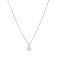 Gargantilha Veneziana Gota Cristal Ródio Branco