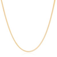 Gargantilha Rabo de Rato 2 mm Banhado a Ouro 18K