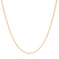 Gargantilha Rabo de Rato 2 mm Banhado a Ouro 18K