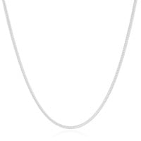 Gargantilha Rabo de Rato 2.5 mm Ródio Branco