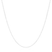 Gargantilha Longa Americana 1.5 mm Ródio Branco