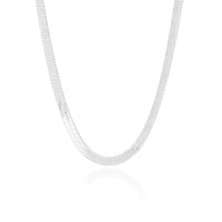 Choker Fita Ródio Branco