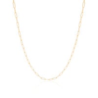Choker Elos Lisos Banhado a Ouro 18K