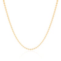 Choker Plaquinhas Redondas Lisas Banhado a Ouro 18K