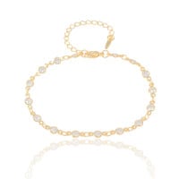Pulseira Pontos de Luz Banhado a Ouro 18K