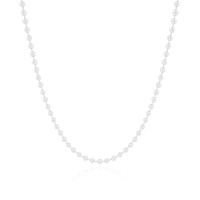 Choker Bolinhas 3 mm Ródio Branco