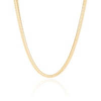 Choker Snake 6 mm Banhado a Ouro 18K