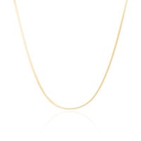 Choker Malha Fita 2 mm Banhado a Ouro 18K