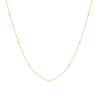 Choker Veneziana Bolinhas 2.5 mm Banhado a Ouro 18K