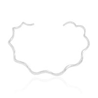 Aro Ondas Ródio Branco