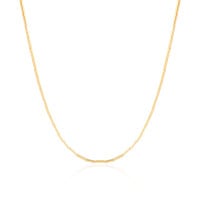 Gargantilha Canutilhos 2 mm Banhado a Ouro 18K