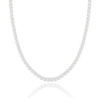 Choker Riviera Cristal Ródio Branco