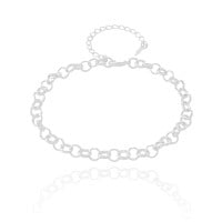 Pulseira Elos Portugueses Ródio Branco