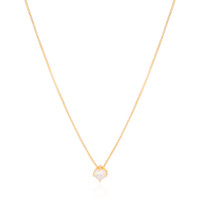 Gargantilha Veneziana Ponto de Luz Cristal Banhado a Ouro 18K