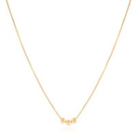 Gargantilha Veneziana Bolinhas Lisas Banhado a Ouro 18K