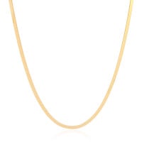 Gargantilha Malha Fita 3 mm Banhado a Ouro 18K