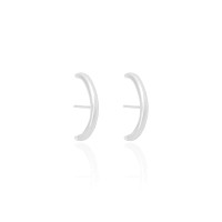 Ear Hook Liso Ródio Branco