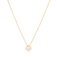 Gargantilha Veneziana Ponto de Luz Cristal Banhado a Ouro 18K