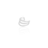 Piercing Três Filetes Lisos Ródio Branco