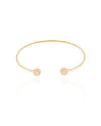 Bracelete Pontos de Luz Cristal Banhado a Ouro 18K
