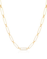 Choker Elos Ovais 5 mm Banhado a Ouro 18K