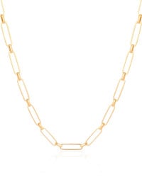 Choker Elos Ovais 5 mm Banhado a Ouro 18K