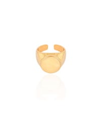 Anel Dedinho Liso Ajustável Banhado a Ouro 18K