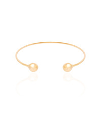 Bracelete Fio Detalhe Redondo Liso Banhado a Ouro 18K