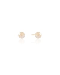 Brinco Pérola 8 mm Banhado a Ouro 18K