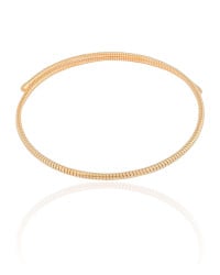 Aro Mola Espiral Banhado a Ouro 18K