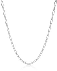 Gargantilha Elos Ovais Ródio Branco