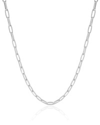 Choker Elos Ovais Ródio Branco