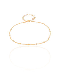Pulseira Grumet Plaquinhas Banhado a Ouro 18K