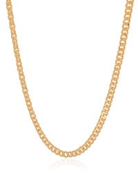 Gargantilha Grumet 6 mm Banhado a Ouro 18K - 45 cm
