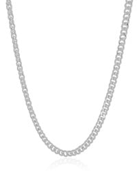 Gargantilha Grumet 6 mm Ródio Branco - 45 cm