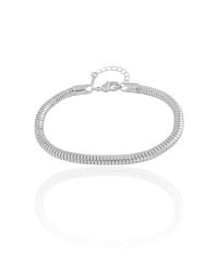 Pulseira Rabo de Rato Ródio Branco