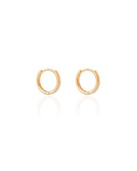 Brinco Argola Lisa 1.3 cm Banhado a Ouro 18K