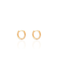 Brinco Argola Lisa 1.1 cm Banhado a Ouro 18K
