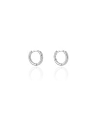 Brinco Argola Lisa 1.1 cm Ródio Branco