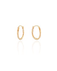 Brinco Argola Click Torcida Lisa 1.8 cm Banhado a Ouro 18K
