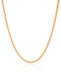 Gargantilha Snake 3 mm Banhado a Ouro 18K