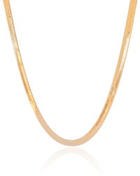 Choker Malha Fita 5 mm Banhado a Ouro 18K