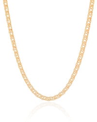 Choker Grumet 4 mm Banhado a Ouro 18K