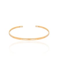 Bracelete Liso Banhado a Ouro 18K