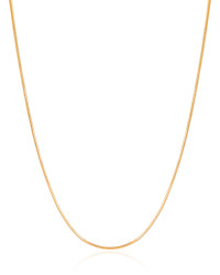 Gargantilha Rabo de Rato 1 mm Banhado a Ouro 18K