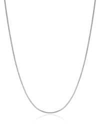 Gargantilha Rabo de Rato 1 mm Ródio Branco