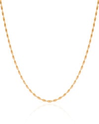 Choker Gomos Ovais Lisas Banhado a Ouro 18K