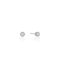 Brinco Ponto de Luz Cravação Inglesa Cristal 5 mm Ródio Branco