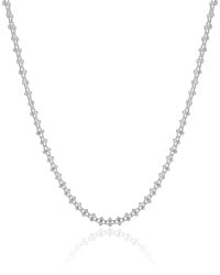 Choker Laminada Ródio Branco